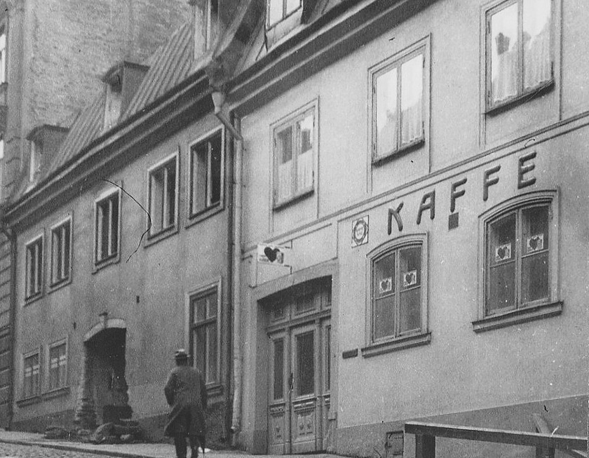Platsen för Sturekatten Konditori, på riddargatan, 1940-tal